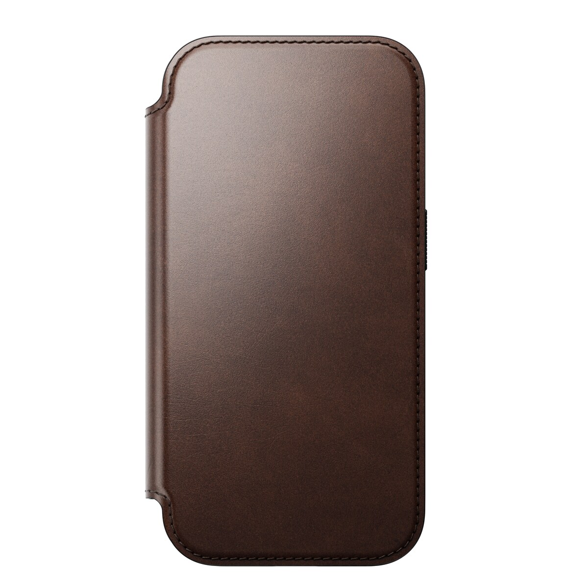 iPhone 17 Pro Skinnetui MagSafe - Modern Horween Leather Folio Rustic Brown