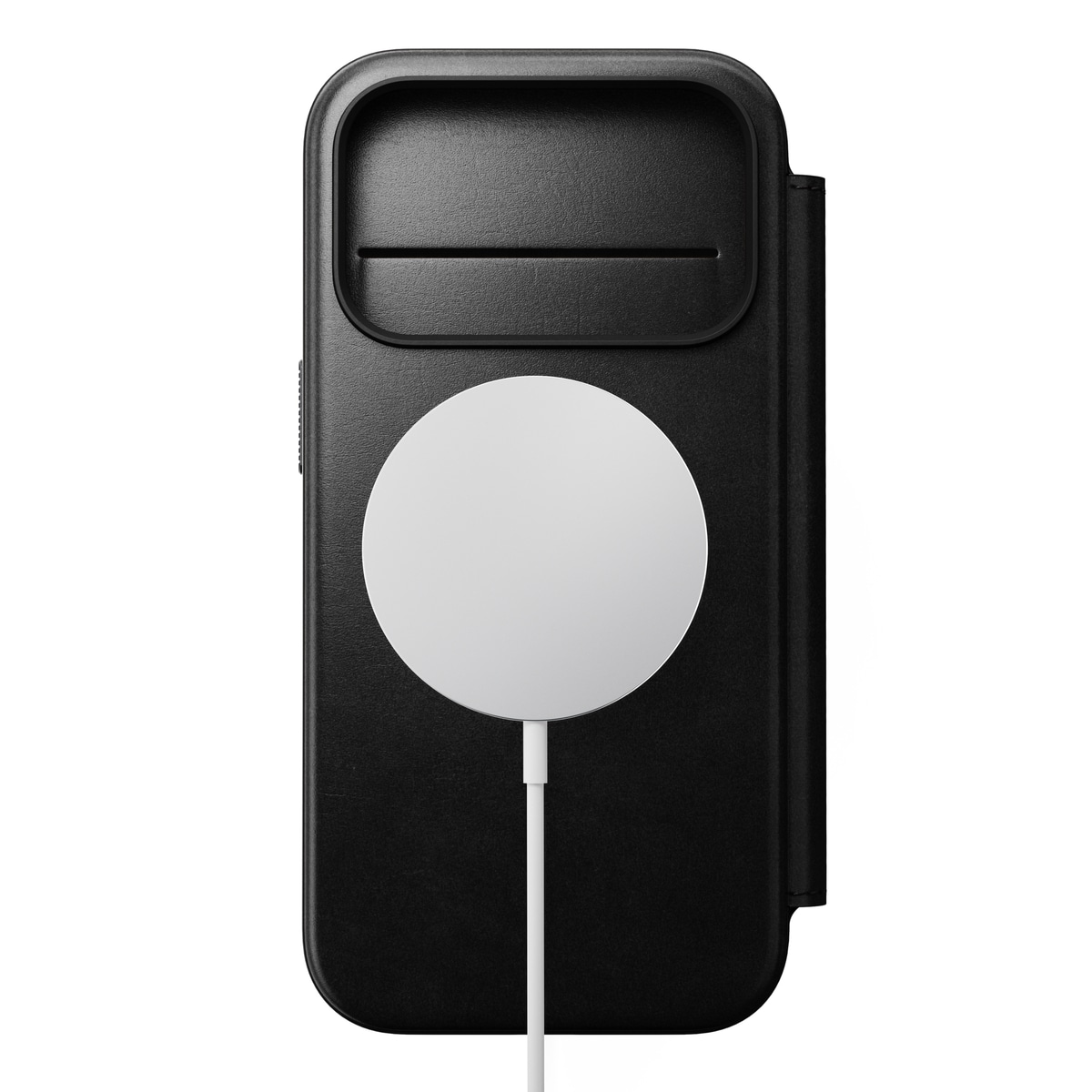 iPhone 17 Pro Skinnetui MagSafe - Modern Horween Leather Folio Black