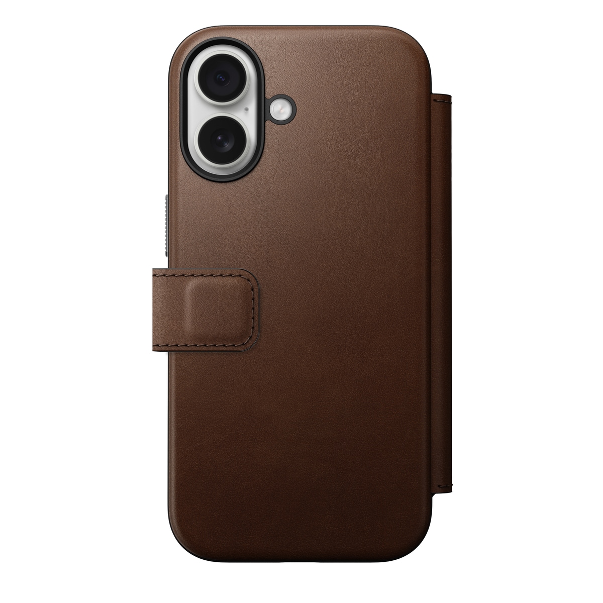 iPhone 17 Etui MagSafe - Modern Leather Folio, Brown