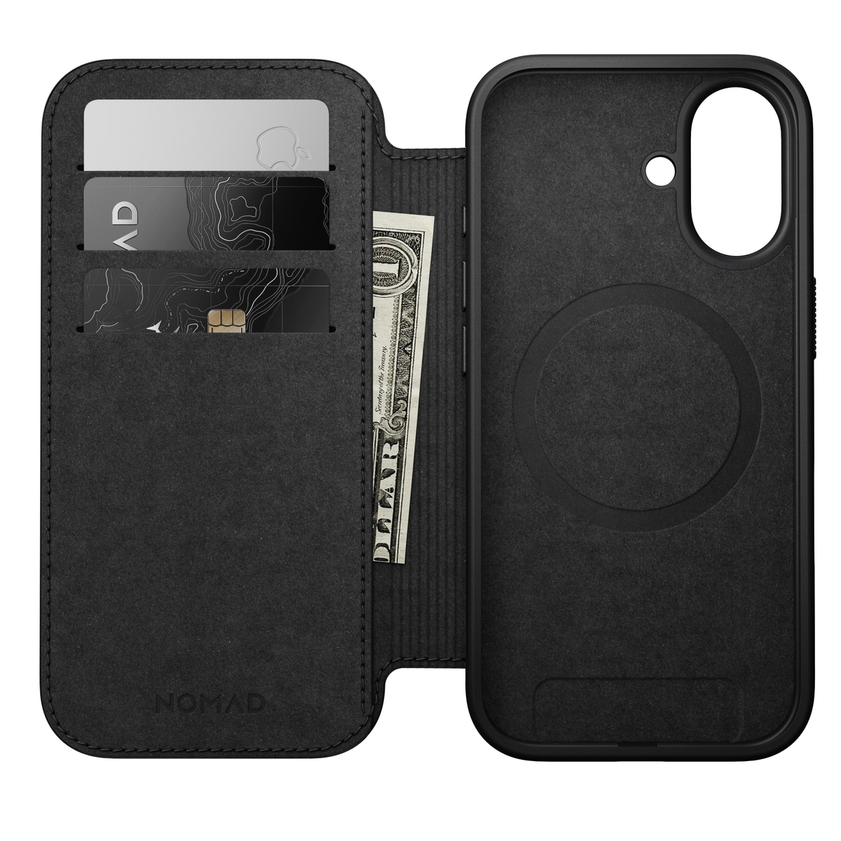 iPhone 17 Etui MagSafe - Modern Leather Folio, Brown