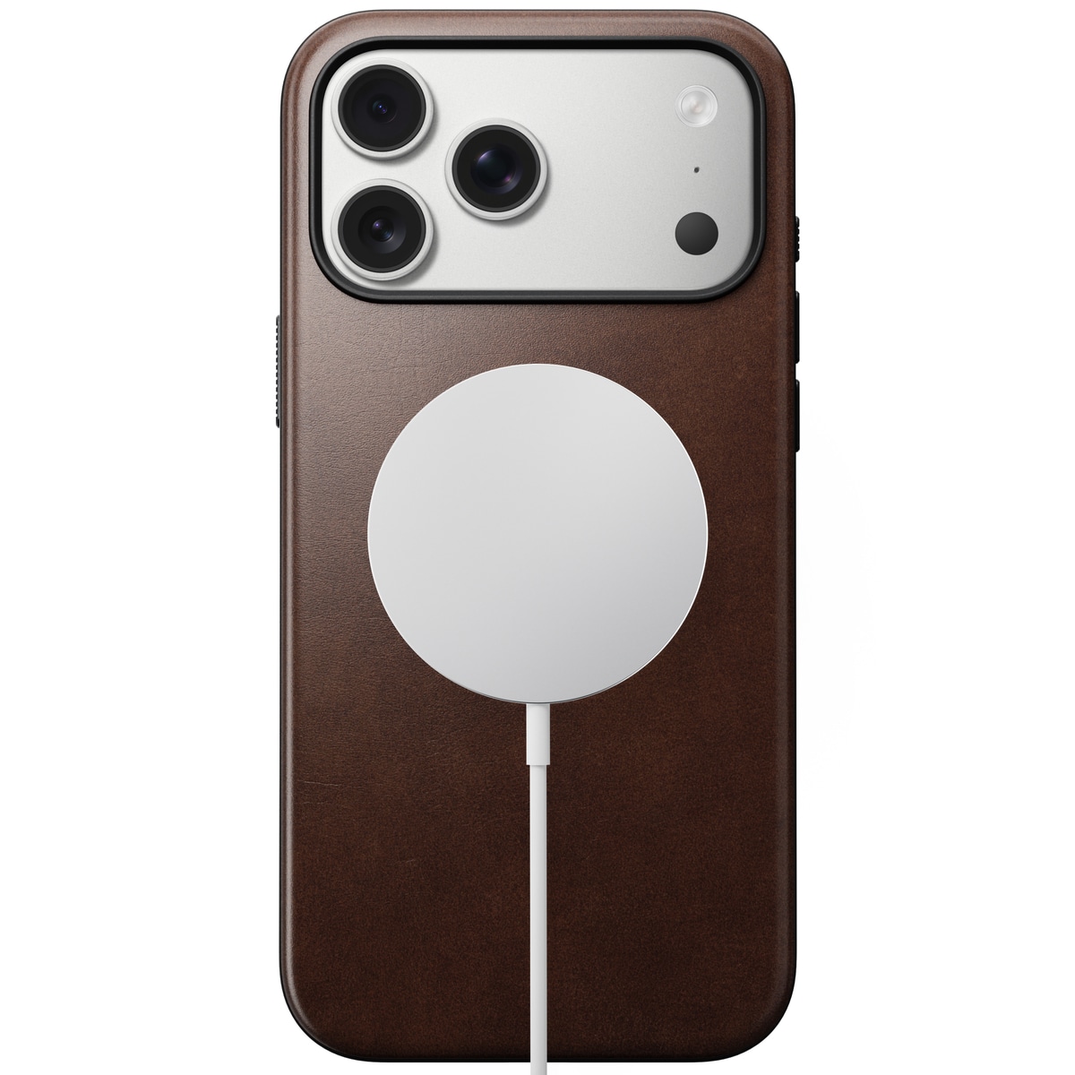 iPhone 17 Pro Max Skinnetui MagSafe - Modern Horween Leather Rustic Brown