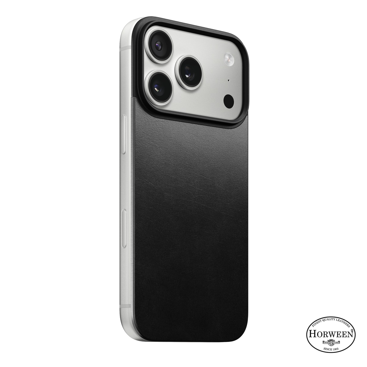iPhone 17 Pro Magnetisk Bakside - Leather Back, Black