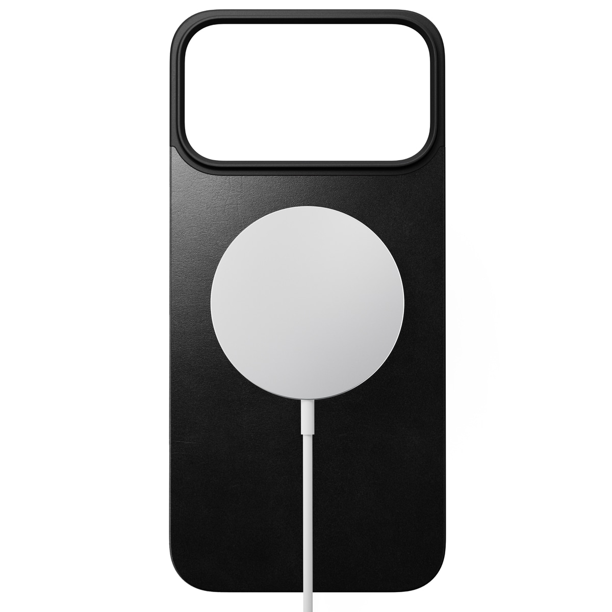 iPhone 17 Pro Max Magnetisk Bakside - Leather Back, Black