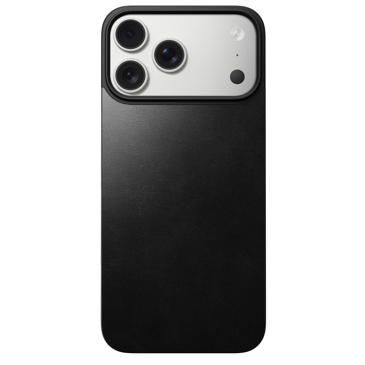 iPhone 17 Pro Max Magnetisk Bakside - Leather Back, Black