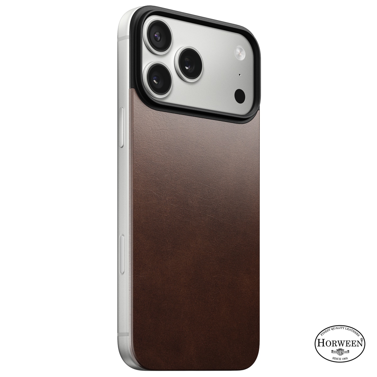 iPhone 17 Pro Max Magnetisk Bakside - Leather Back, Rustic Brown