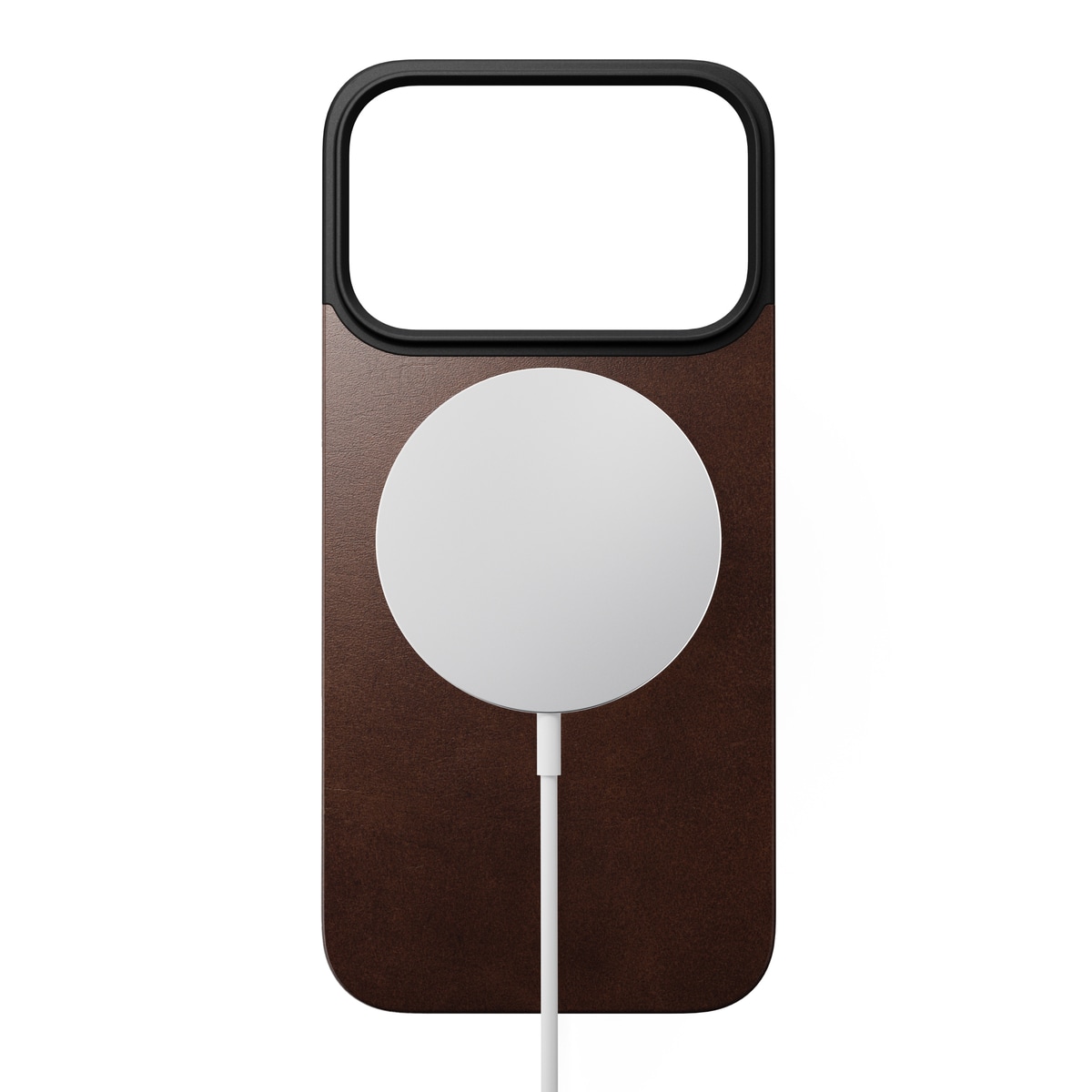 iPhone 17 Pro Max Magnetisk Bakside - Leather Back, Rustic Brown