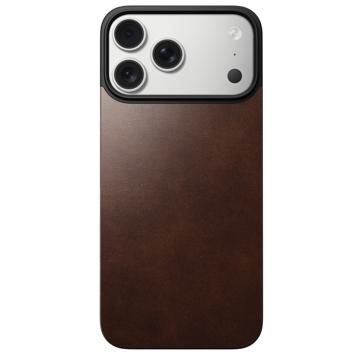 iPhone 17 Pro Max Magnetisk Bakside - Leather Back, Rustic Brown
