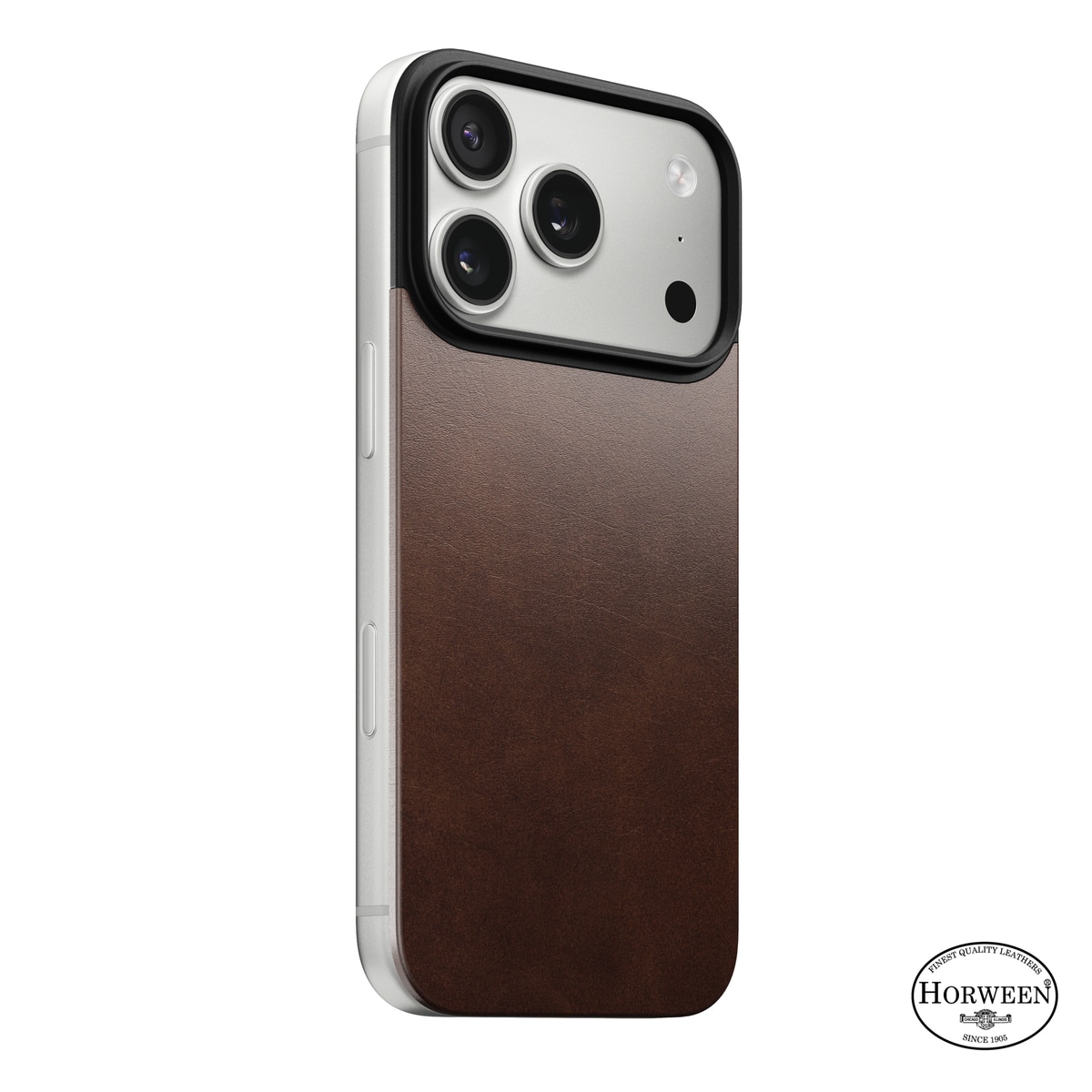 iPhone 17 Pro Magnetisk Bakside - Leather Back, Rustic Brown
