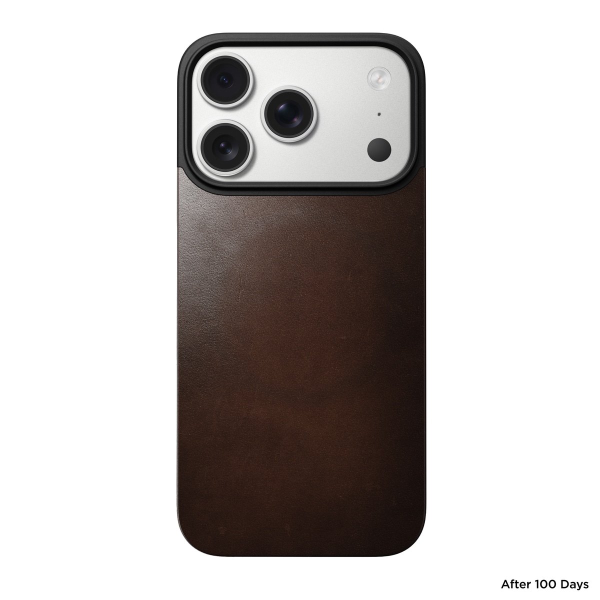 iPhone 17 Pro Magnetisk Bakside - Leather Back, Rustic Brown
