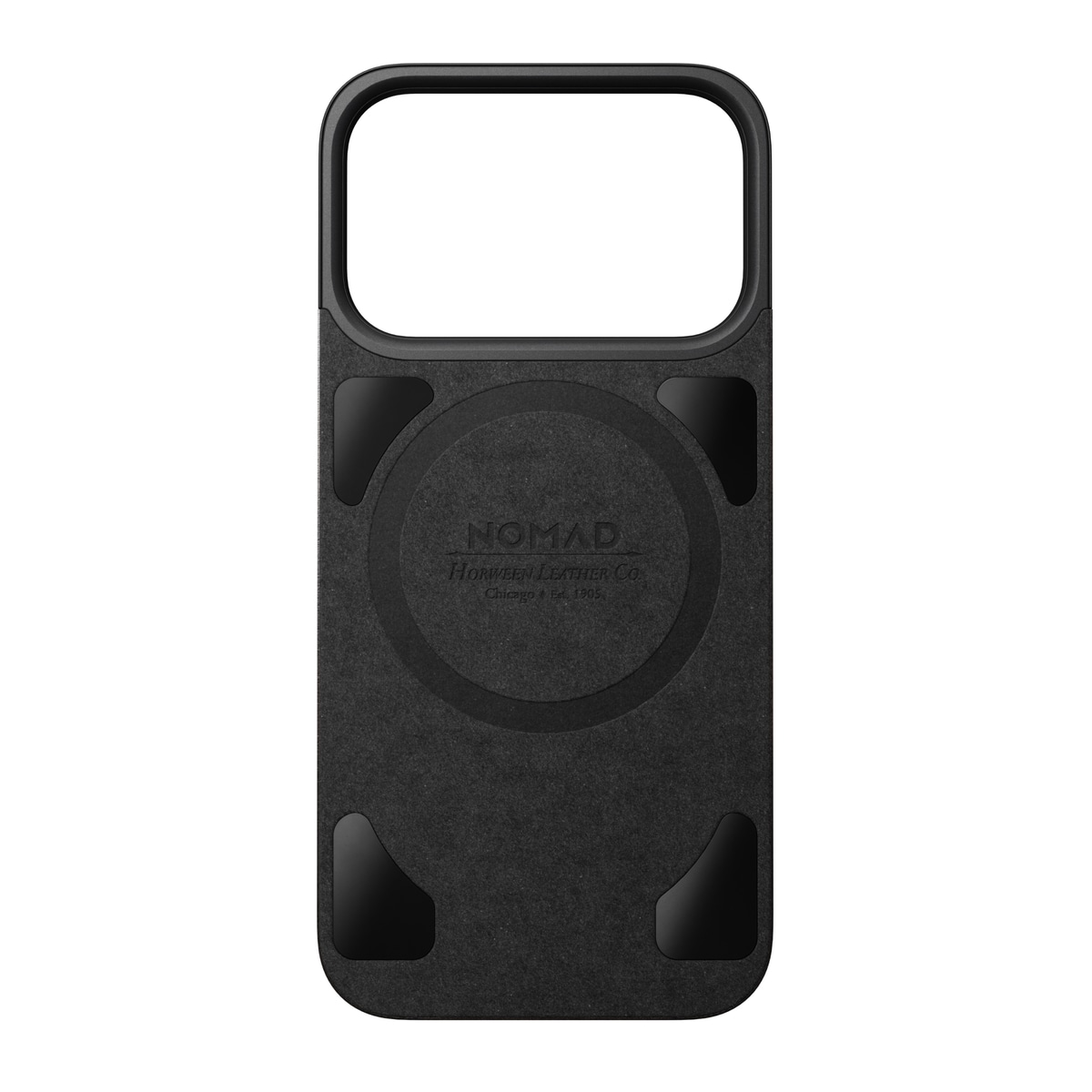iPhone 17 Pro Magnetisk Bakside - Leather Back, Black
