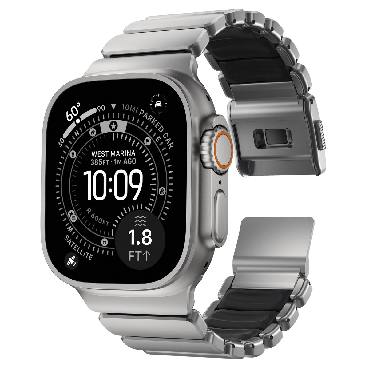 Apple Watch Series 10 46mm Titanium reim, Sølv