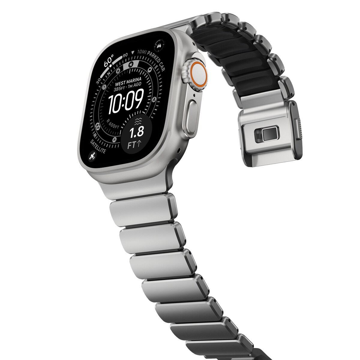 Apple Watch Series 10 46mm Titanium reim, Sølv