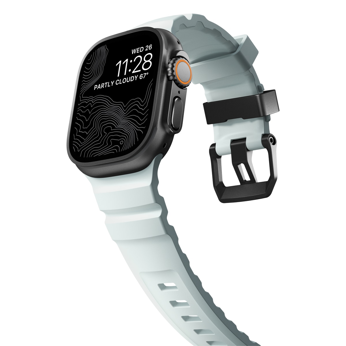 Apple Watch Ultra 49mm 1st Gen Reim Rocky Point (Black Hardware) Icy Blue Glow - Limited edition
