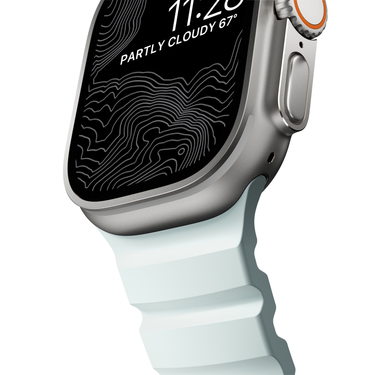 Apple Watch Series 9 45mm Reim Rocky Point (Natural Hardware) Icy Blue Glow - Limited edition