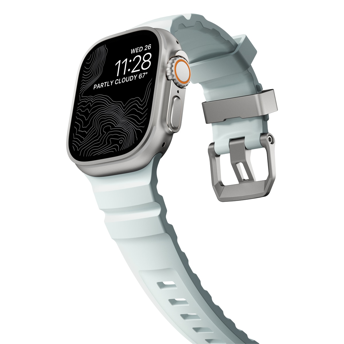Apple Watch Series 9 45mm Reim Rocky Point (Natural Hardware) Icy Blue Glow - Limited edition