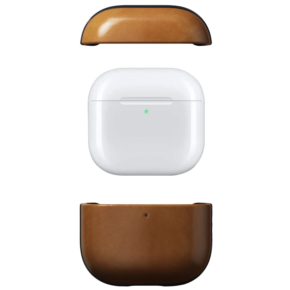 Apple AirPods 4 Skinnetui - Modern Case Leather, English Tan-C