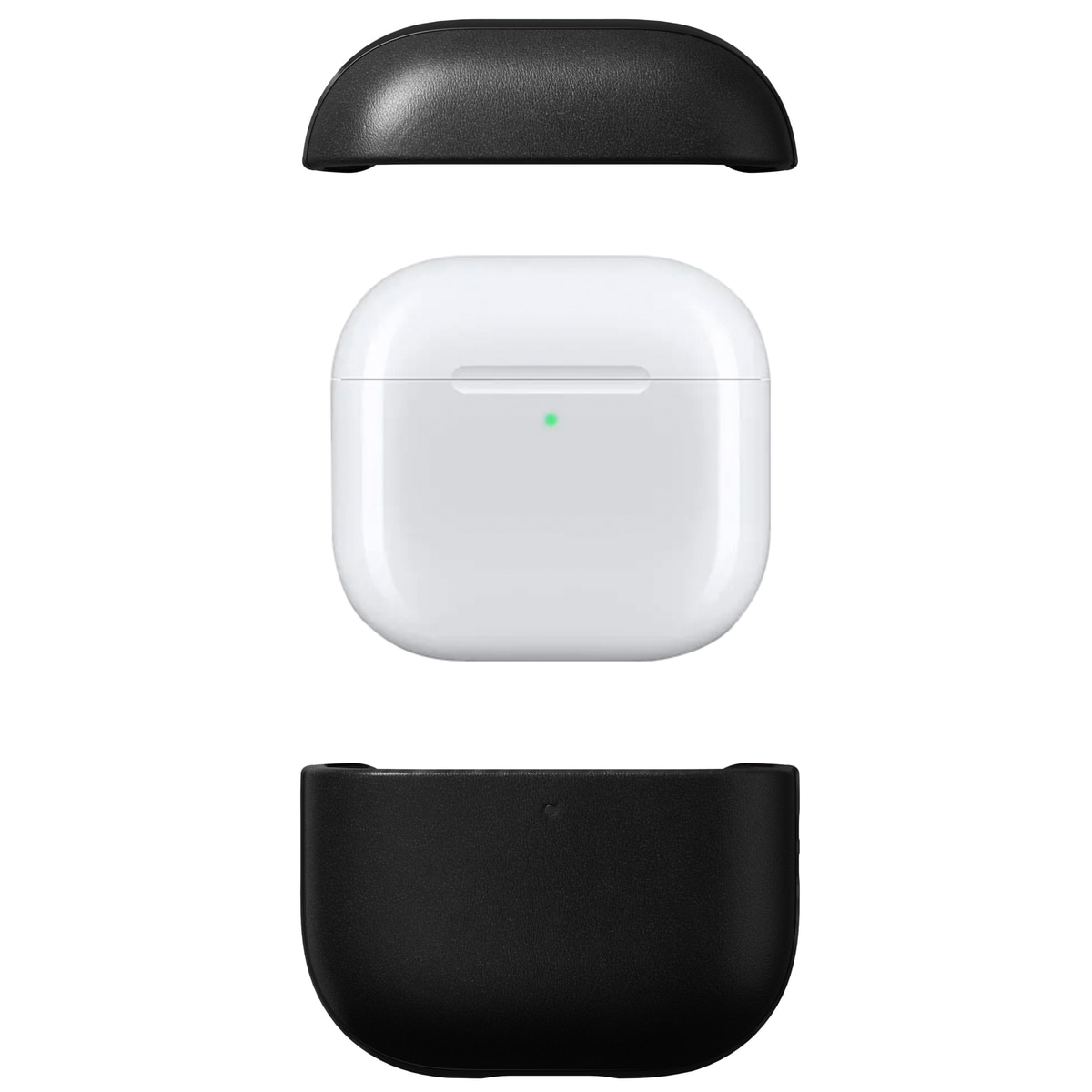 Apple AirPods 4 Skinnetui - Modern Case Leather, Black