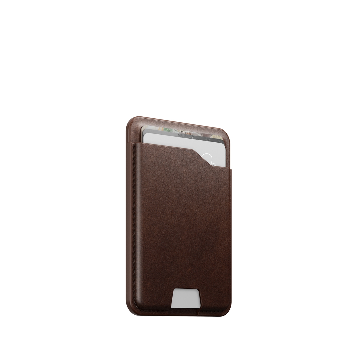 MagSafe-kortholder i Horween Leather med sporing, Rustic Brown