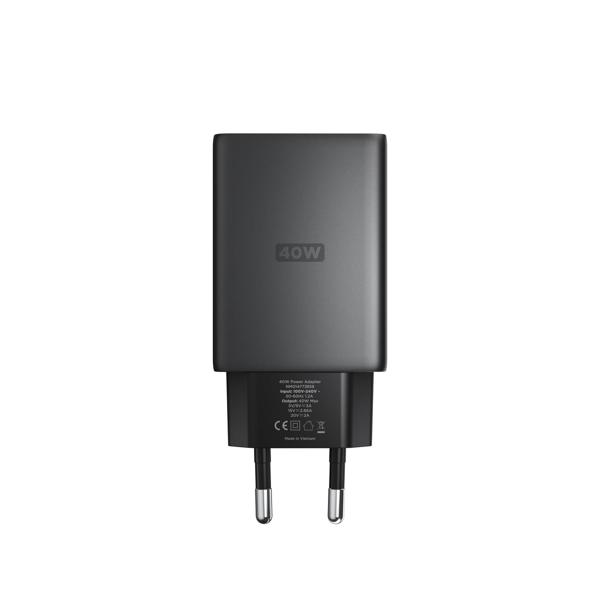 Vegglader Slim 40W USB-C PD, Carbide