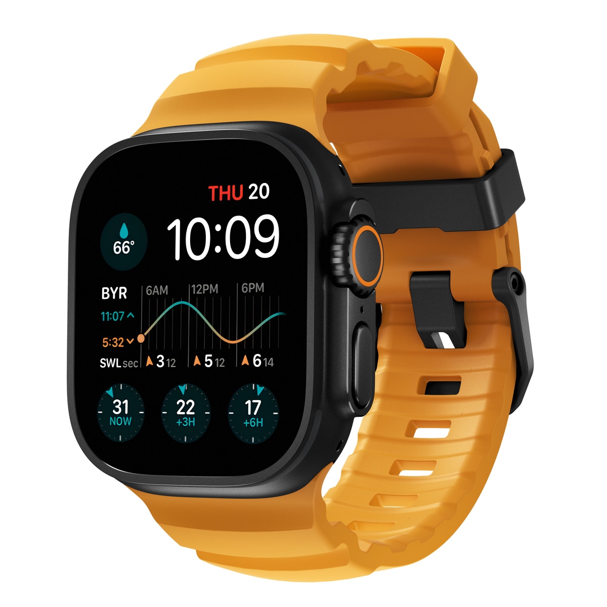 Apple Watch Series 4-6 44mm Reim Rocky Point (Black Hardware) Sol