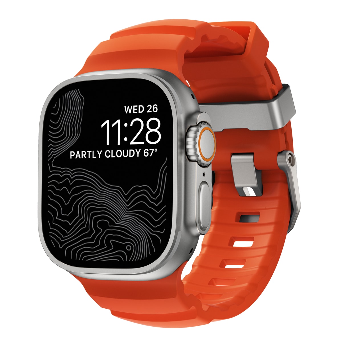 Apple Watch Series 4-6 44mm Reim Rocky Point (Natural Hardware) Magma - Limited edition