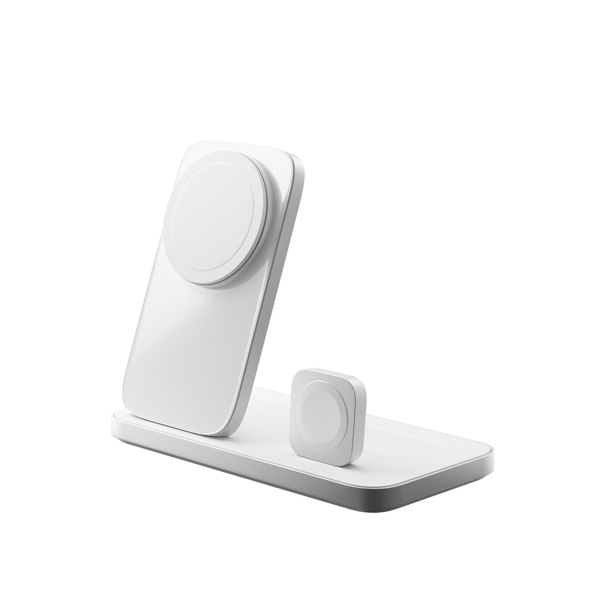 Ladestasjon Stand One Max 3-i-1 Qi2 MagSafe, Silver