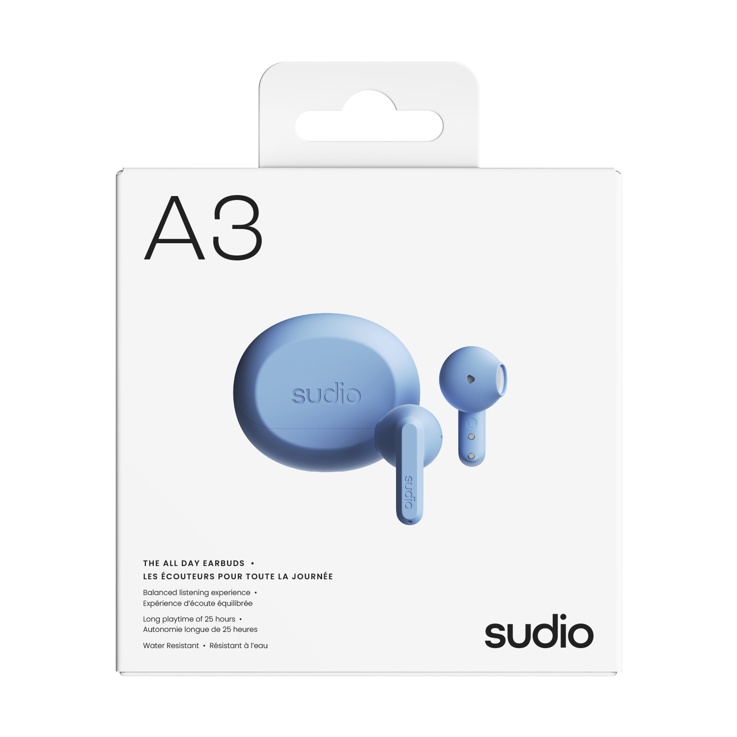 A3 Trådløse In-ear hodetelefoner, Blå