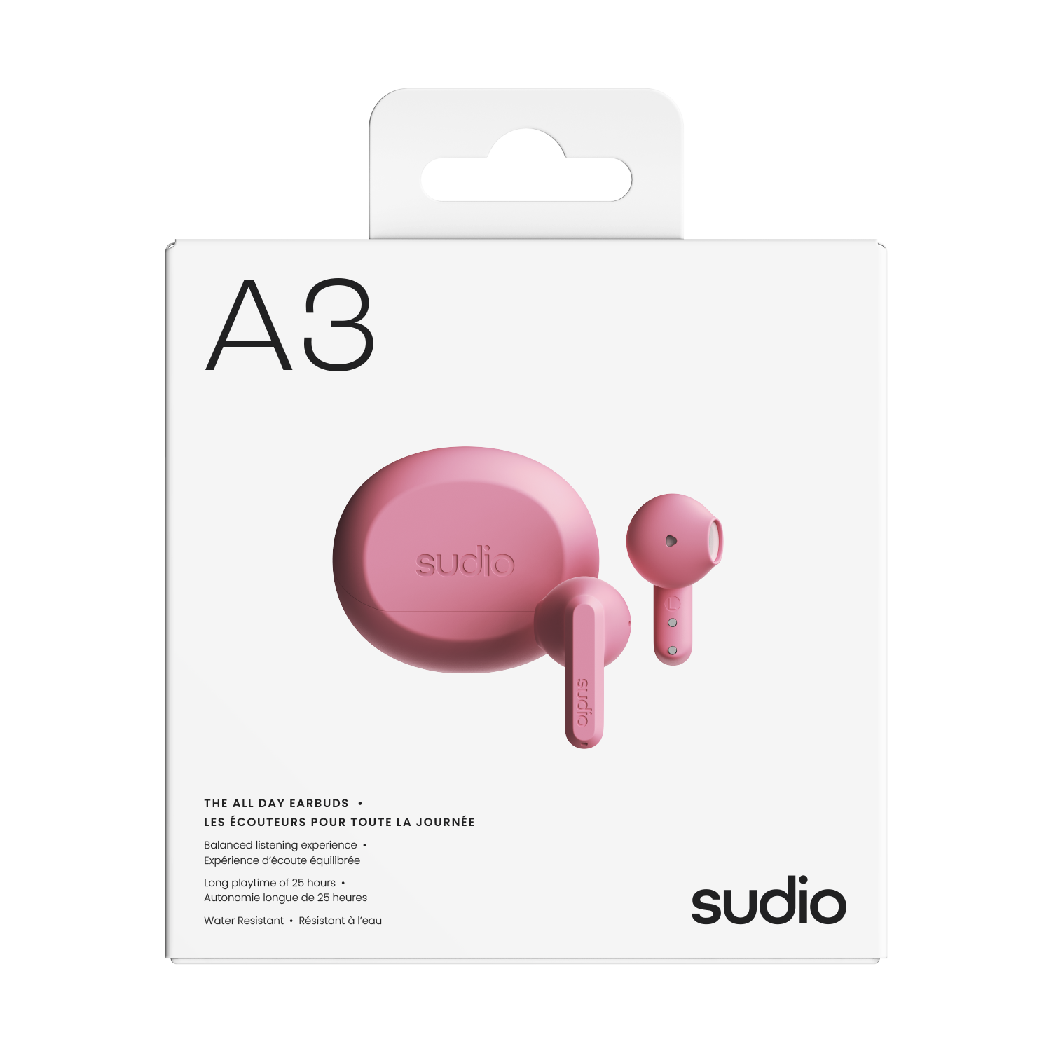 A3 Trådløse In-ear hodetelefoner, Rosa