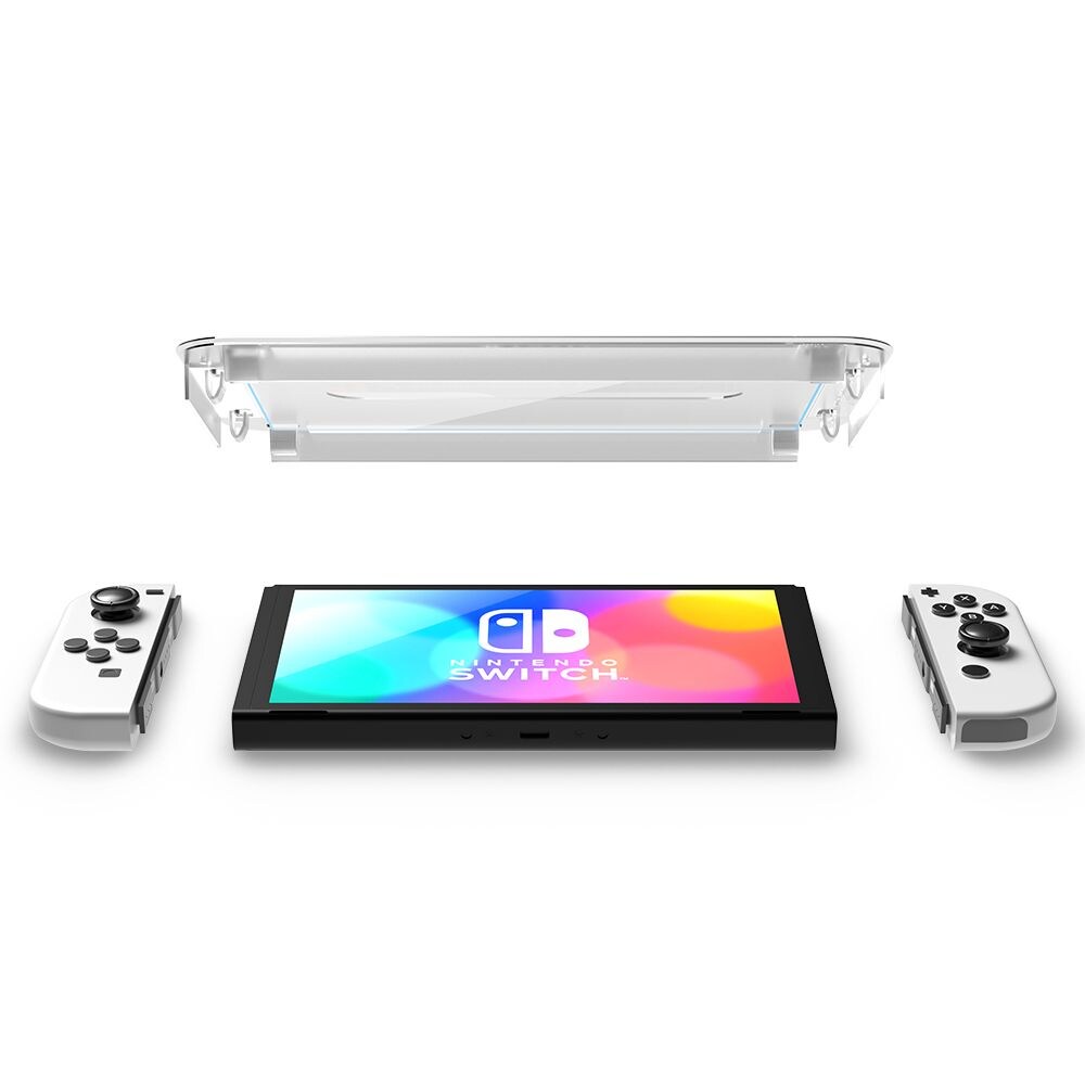 Nintendo Switch OLED skjermbeskytter GLAS.tR EZ Fit (2-pack)