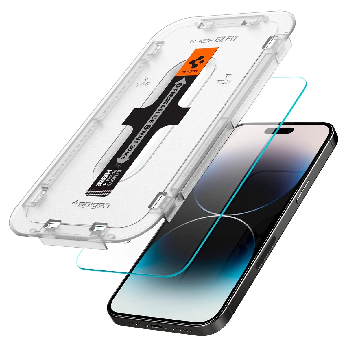 iPhone 14 Pro Skjermbeskytter med monteringsramme (2-pack) GLAS.tR EZ Fit