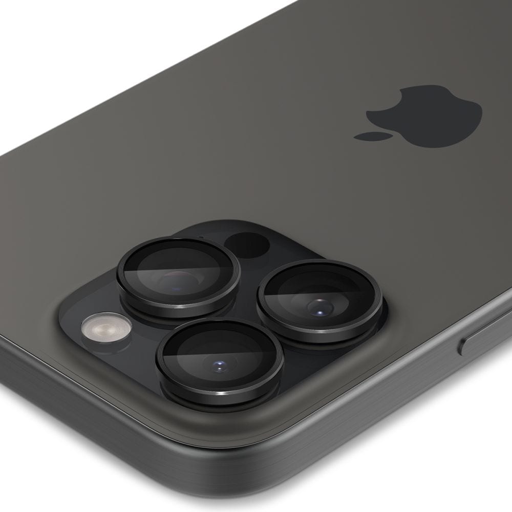 iPhone 16 Pro EZ Fit Linsebeskytter (2-pack), Svart