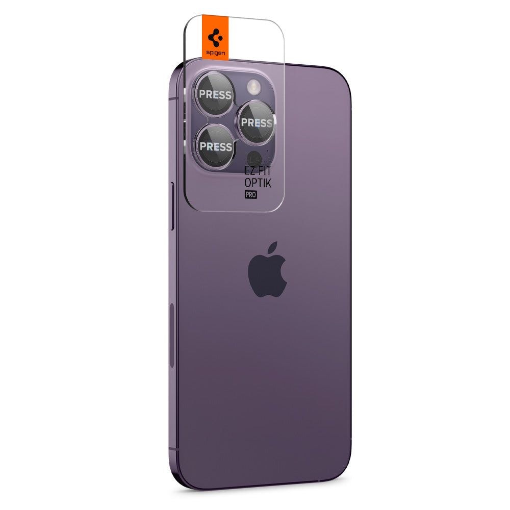 iPhone 14 Pro Max EZ Fit Linsebeskytter (2-pack), Lilla