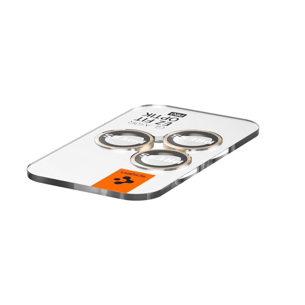 iPhone 14 Pro Max EZ Fit Linsebeskytter (2-pack), Gull