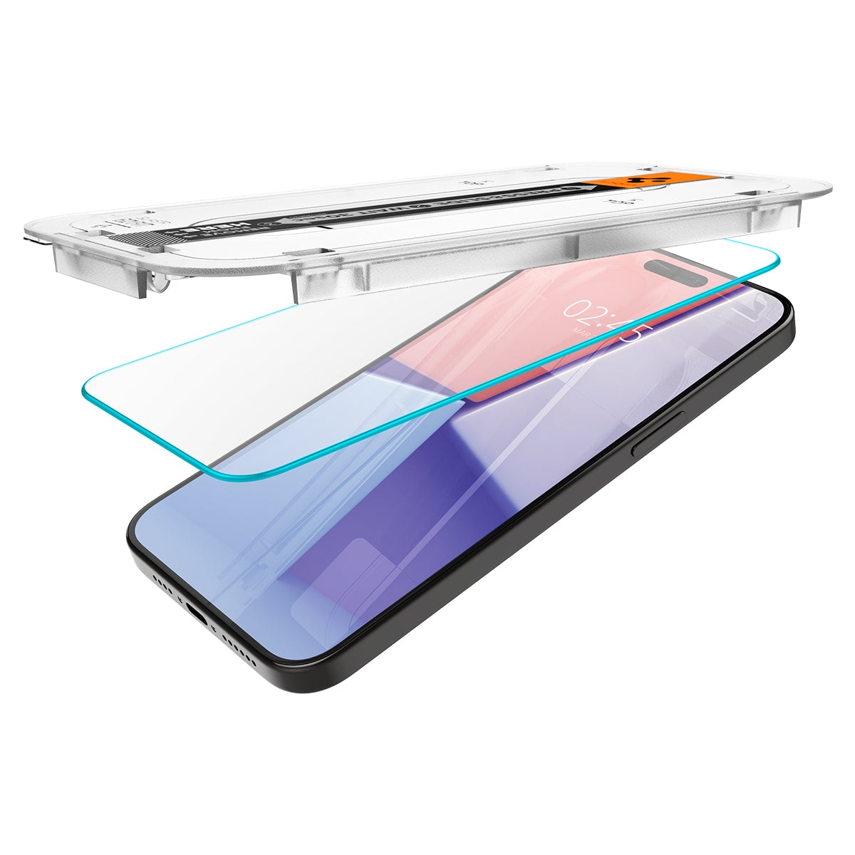 iPhone 15 Pro Max Skjermbeskytter med monteringsramme (2-pack) GLAS.tR EZ Fit