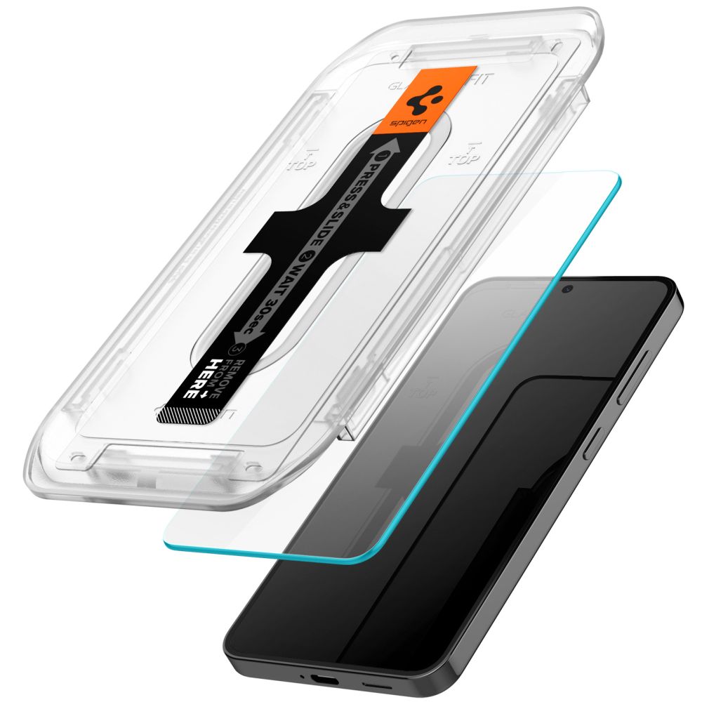 Samsung Galaxy S24 Skjermbeskytter med monteringsramme (2-pack) GLAS.tR EZ Fit