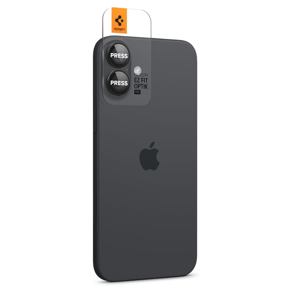 iPhone 16 EZ Fit Linsebeskytter (2-pack), Svart