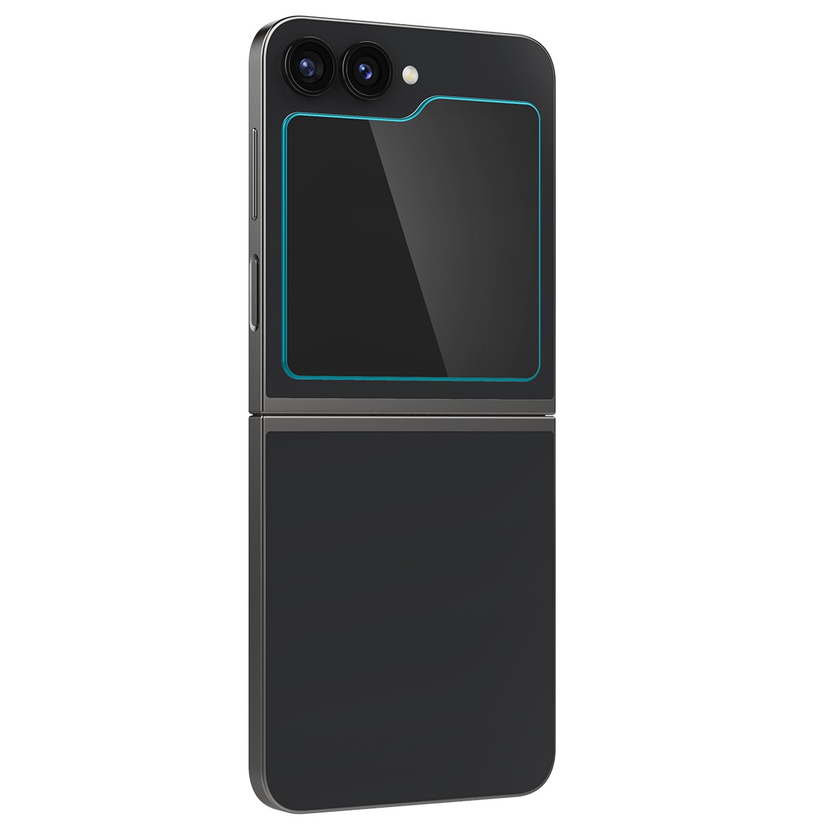 Samsung Galaxy Z Flip 6 Ytterskjermbeskytter med monteringsramme (2-pack) GLAS.tR EZ Fit