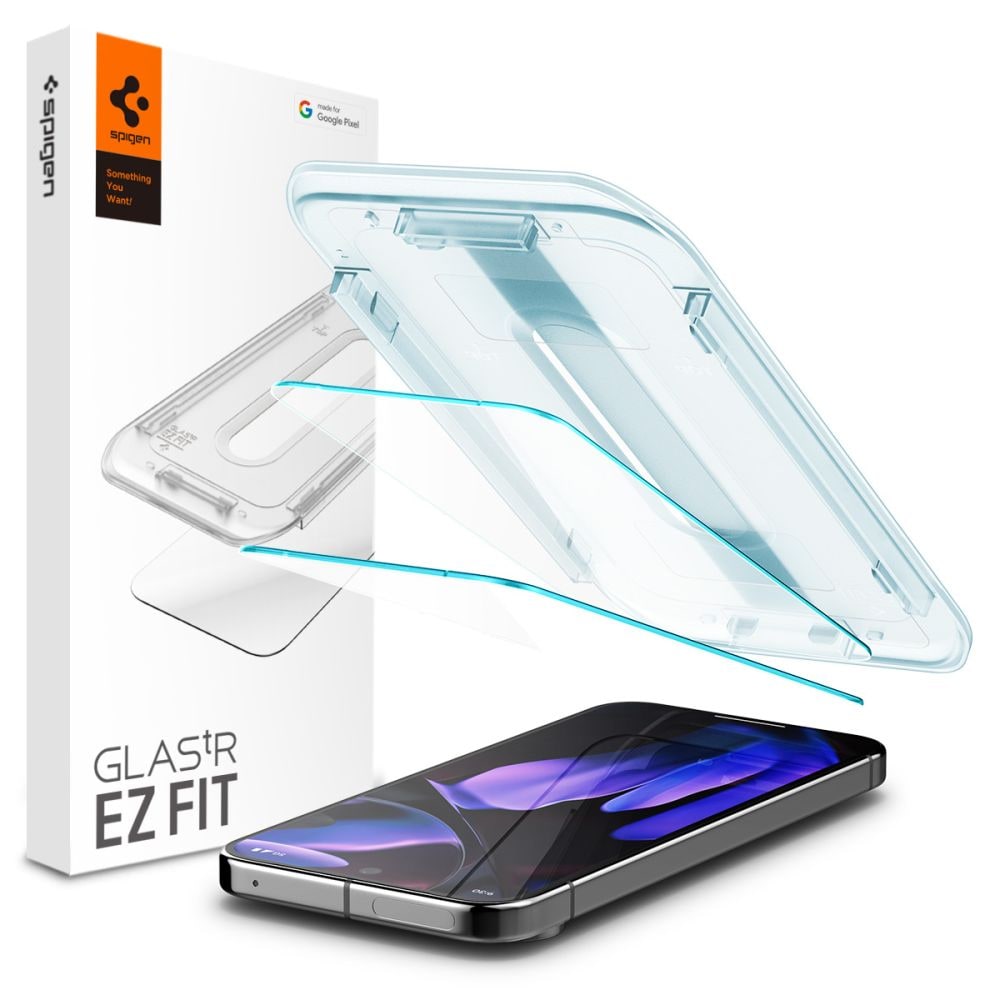 Google Pixel 10 Pro Skjermbeskytter med monteringsramme (2-pack) GLAS.tR EZ Fit