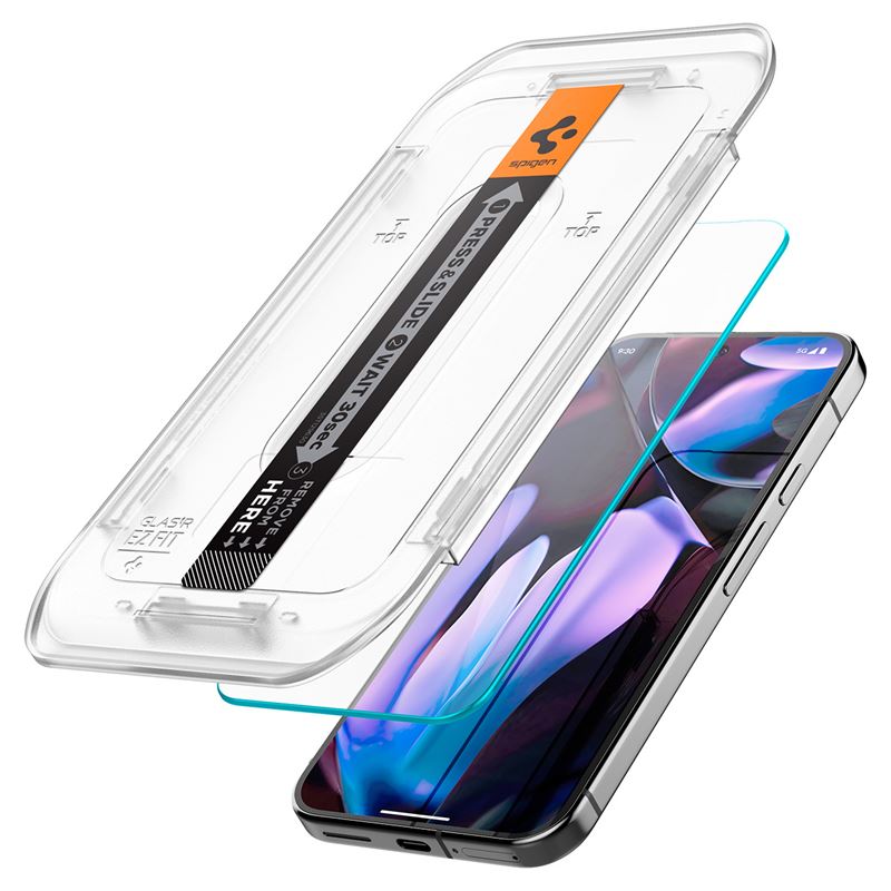 Google Pixel 10 Pro XL Skjermbeskytter med monteringsramme (2-pack) GLAS.tR EZ Fit