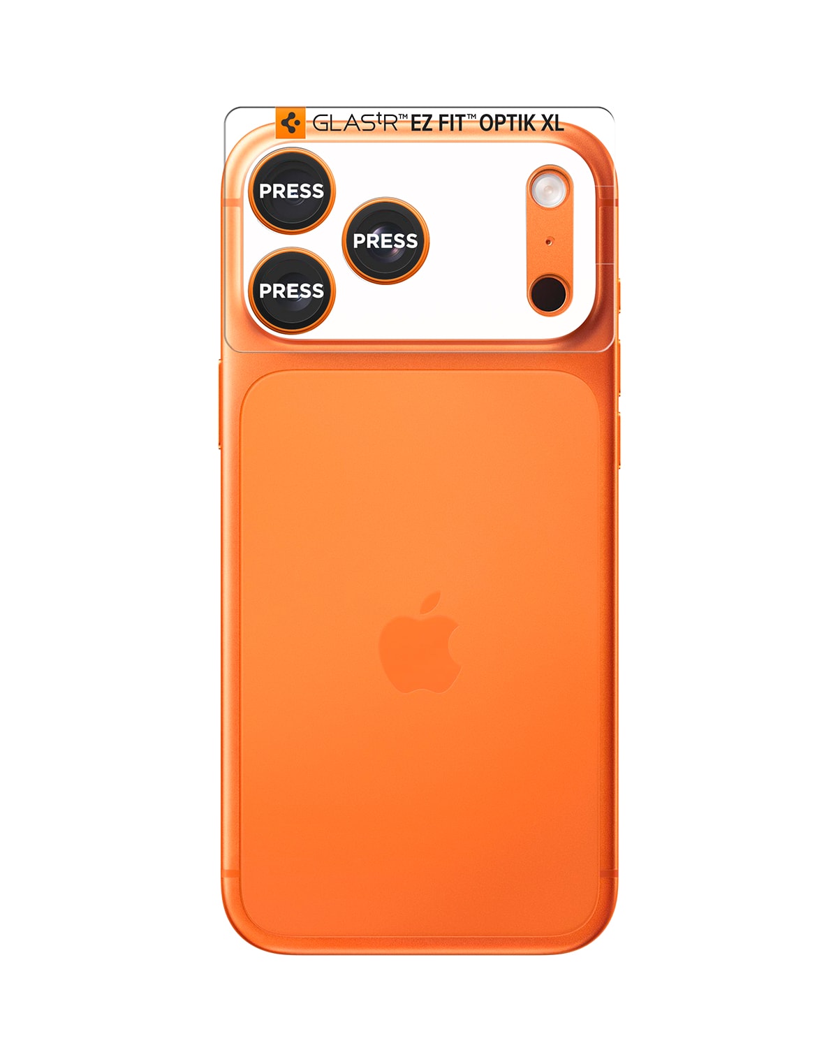 iPhone 17 Pro EZ Fit Kamerabeskyttelse - Optik Pro XL, Oransje