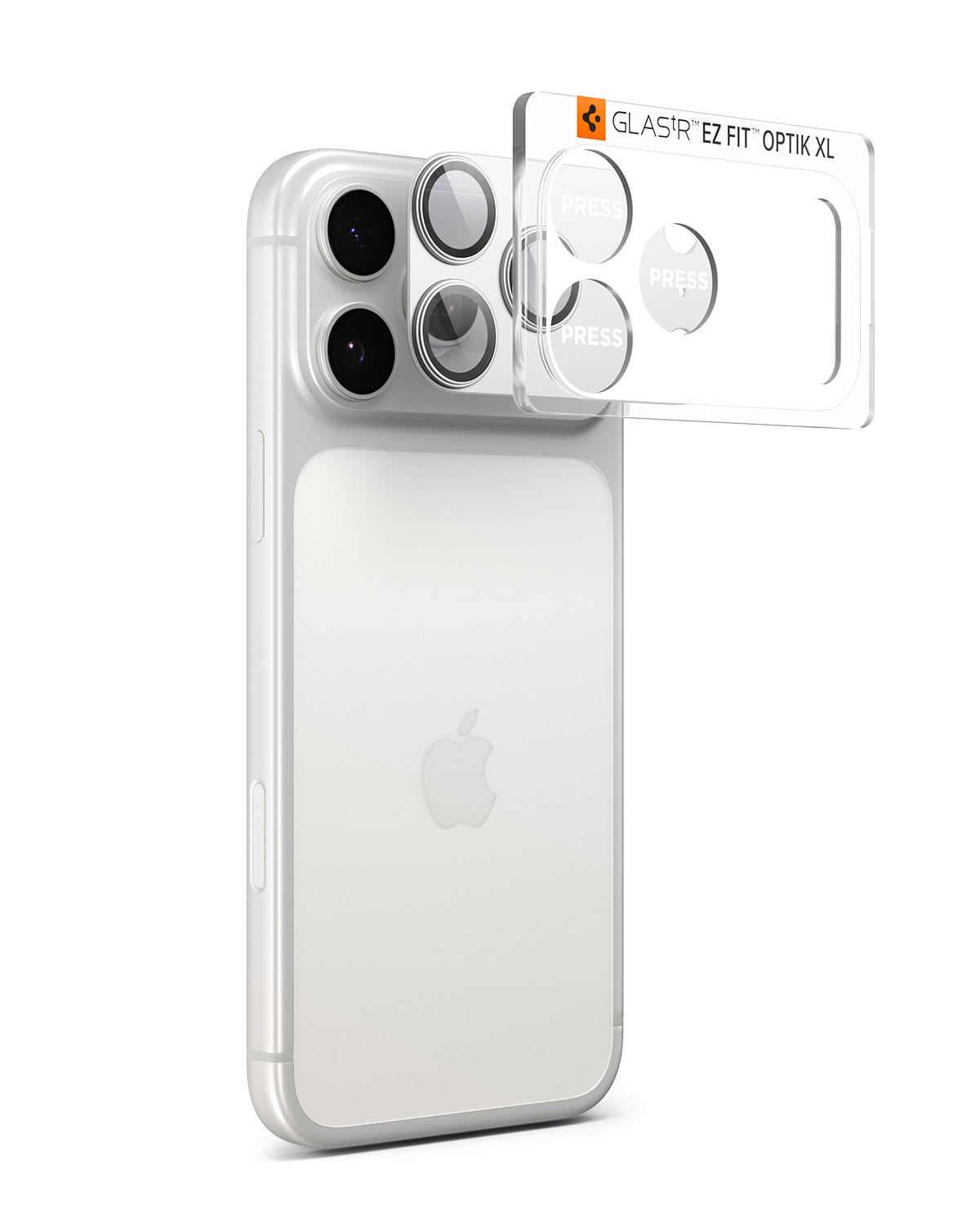 iPhone 17 Pro EZ Fit Kamerabeskyttelse - Optik Pro XL, Sølv