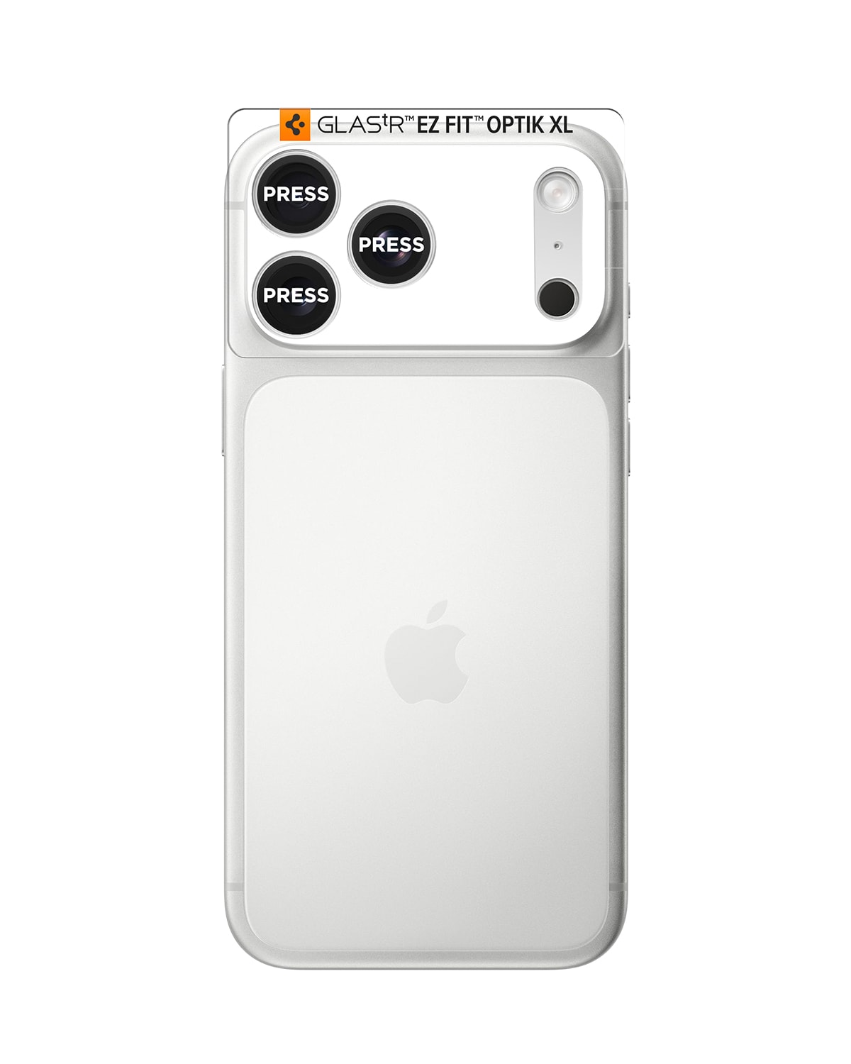 iPhone 17 Pro EZ Fit Kamerabeskyttelse - Optik Pro XL, Sølv