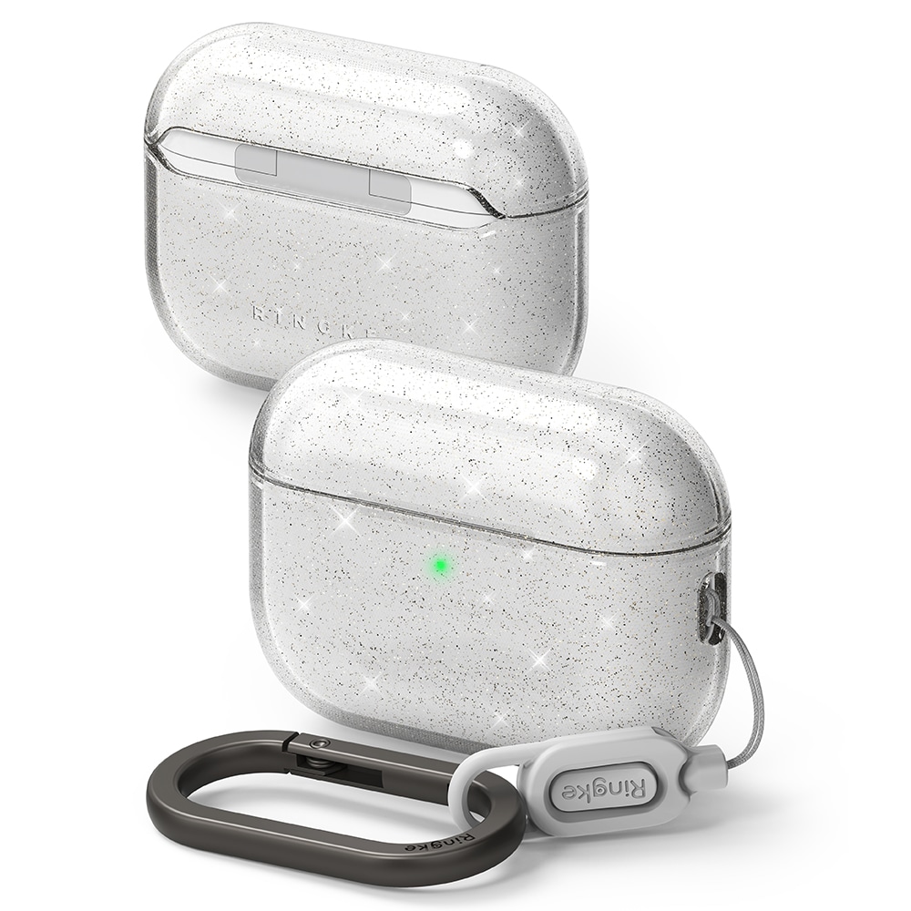 Apple AirPods Pro 3 Air Deksel, Glitter Clear