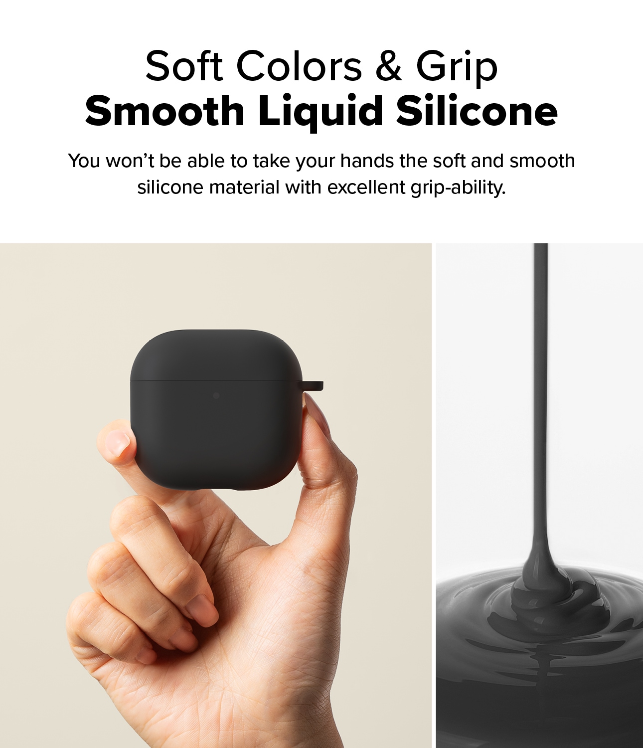 Apple AirPods 4 Silikondeksel, Black