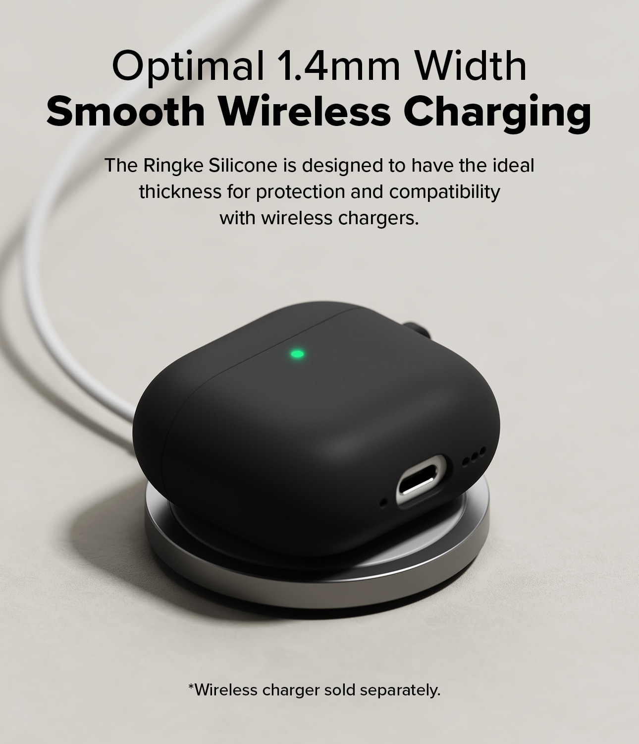 Apple AirPods 4 Silikondeksel, Black