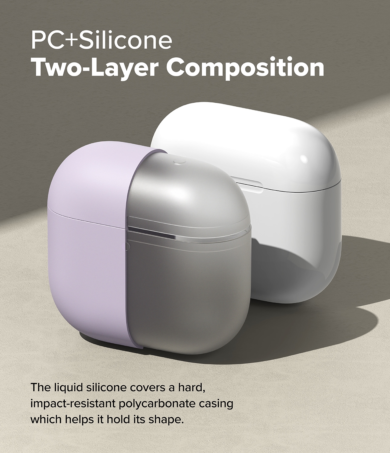 Apple AirPods 4 Silikondeksel, Light Purple