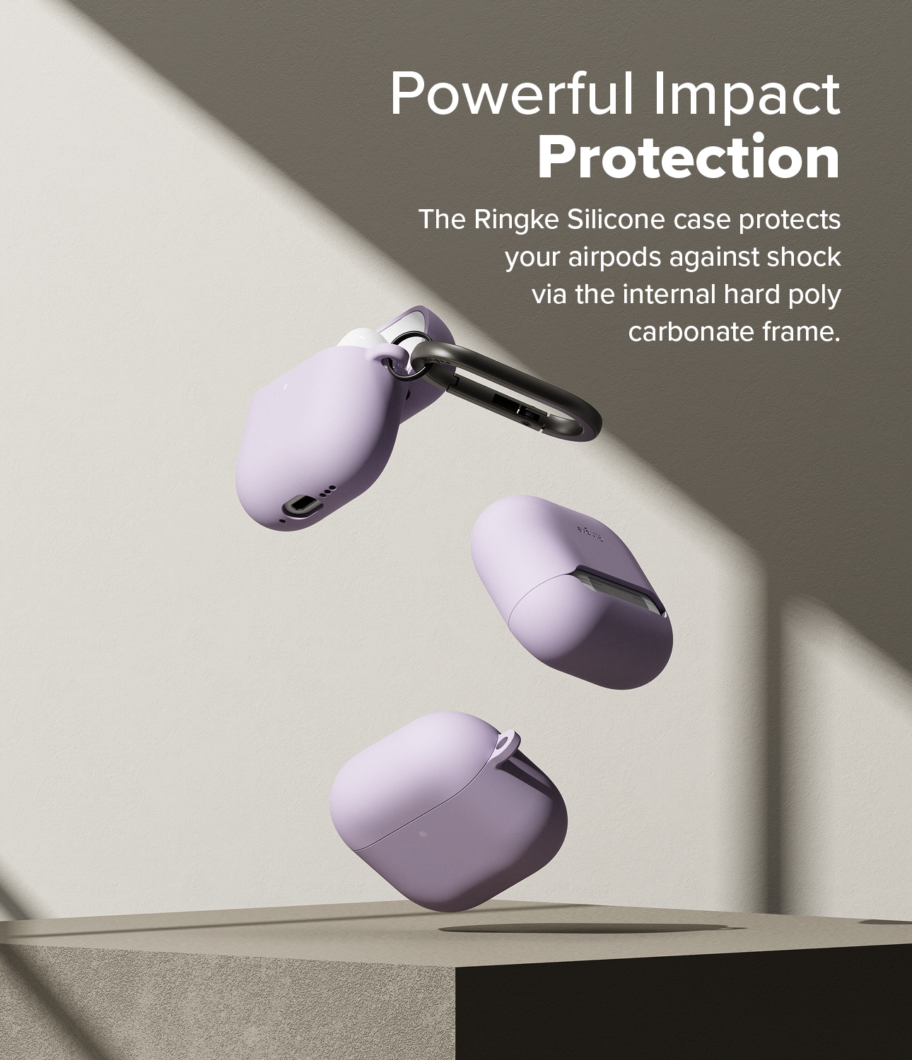 Apple AirPods 4 Silikondeksel, Light Purple