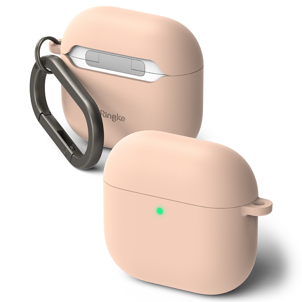 Apple AirPods 4 Silikondeksel, Pink Sand