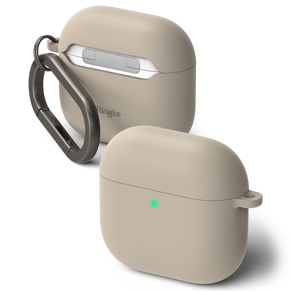 Apple AirPods 4 Silikondeksel, Stone