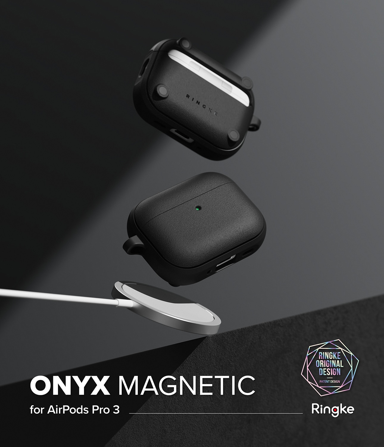 Apple AirPods Pro 3 Onyx MagSafe-deksel, Svart